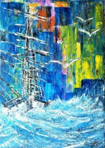 Voir le détail de cette oeuvre: Déferlante à la cité de la voile lorient